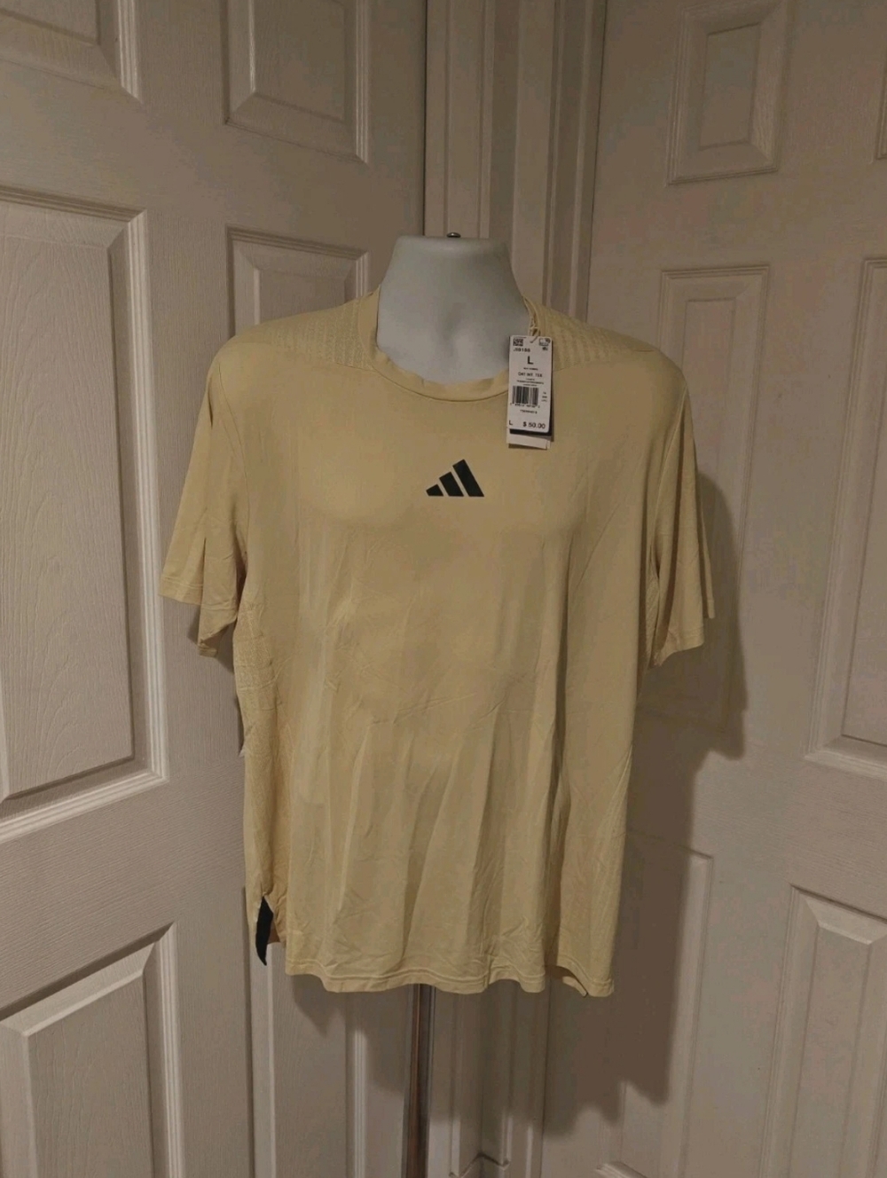 adidas Men's Large Designed for Training Intensity T-Shirt Powder Yellow JI8188